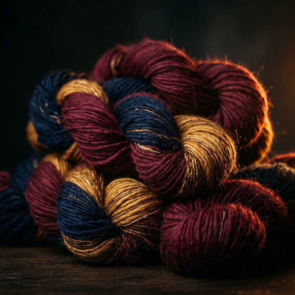 Premium yarn close-up
